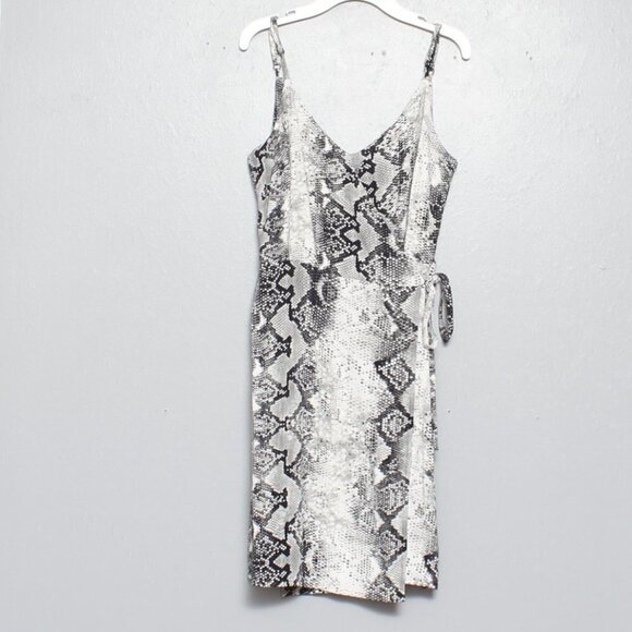 Sanctuary black and white reptile midi dress - Picture 1 of 5